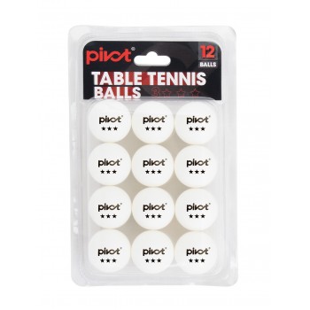  PIVOT FGD12TTBW 3 Star 12 Pack Balls - White
